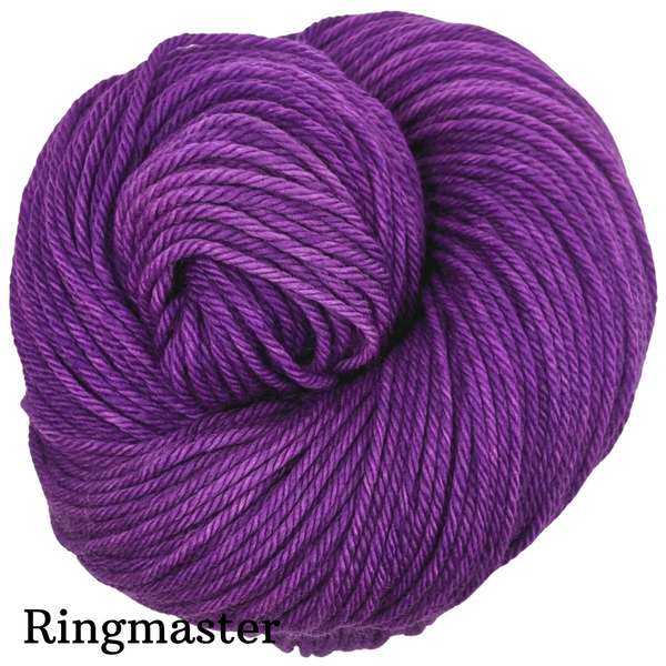 Knitcircus Yarns: Glitter Cannon Semi-Solid skeins, dyed to order yarn
