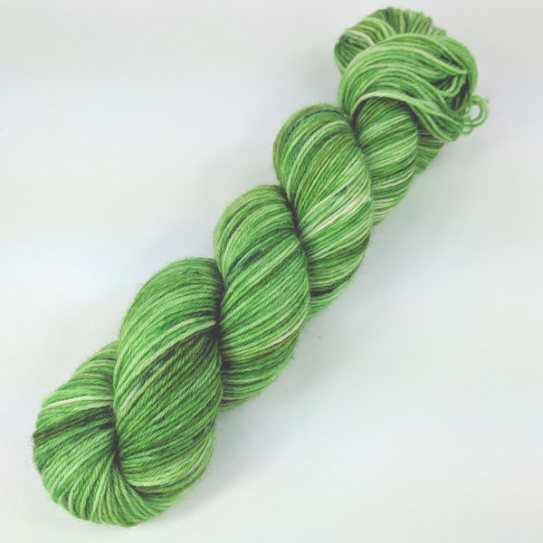 Knitcircus Yarns: Lucky Charm 100g Speckled Handpaint skein, Breathtaking BFL, ready to ship yarn
