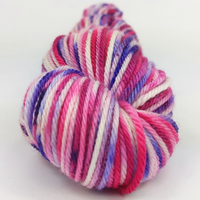 Knitcircus Yarns: Budding Romance 100g Speckled Handpaint skein, Ringmaster, ready to ship yarn