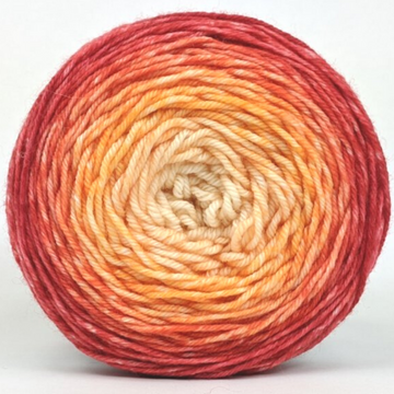 Knitcircus Yarns: Peachy Keen 100g Panoramic Gradient, Divine, ready to ship yarn