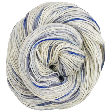Knitcircus Yarns: Fishing in Quebec 100g Speckled Handpaint skein, Sensational Silk, ready to ship yarn