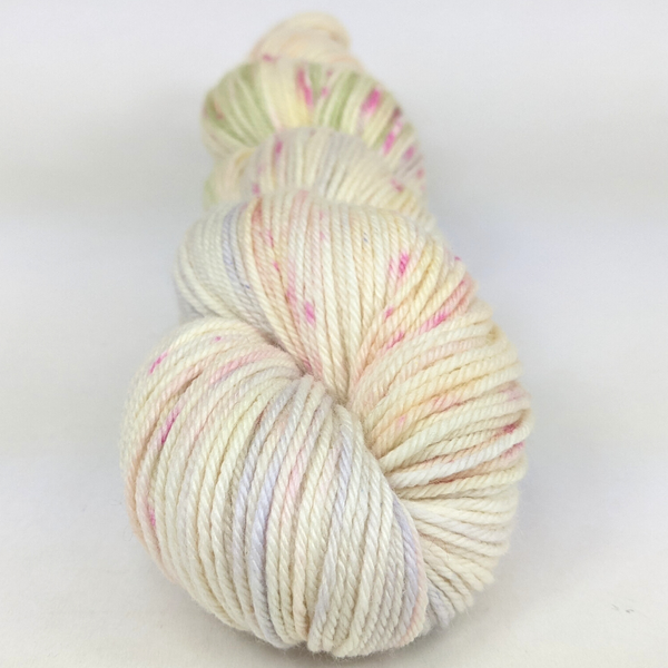 Knitcircus Yarns: Conversation Hearts 100g Speckled Handpaint skein, Daring, ready to ship yarn