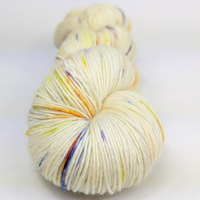 Knitcircus Yarns: Busy Bee 100g Speckled Handpaint skein, Spectacular, ready to ship yarn