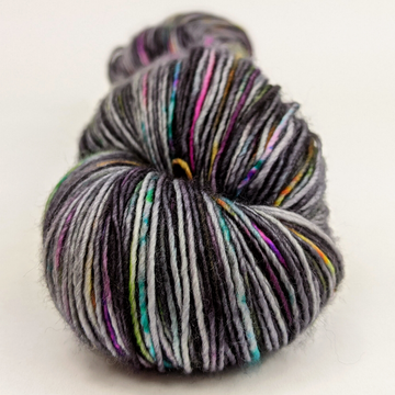 Knitcircus Yarns: Rainbow in the Dark 100g Speckled Handpaint skein, Spectacular, ready to ship yarn