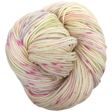 Knitcircus Yarns: Conversation Hearts 100g Speckled Handpaint skein, Divine, ready to ship yarn
