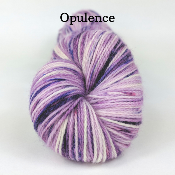 Knitcircus Yarns: Know Your Own Happiness Speckled Handpaint Skeins, dyed to order yarn