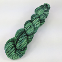 Knitcircus Yarns: Spruced Up 100g Speckled Handpaint skein, Breathtaking BFL, ready to ship yarn