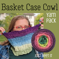 Basket Case Cowl Yarn Pack, pattern not included, ready to ship