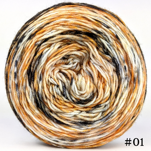 Knitcircus Yarns: Scaredy Cat 100g Modernist, Greatest of Ease, choose your cake, ready to ship yarn
