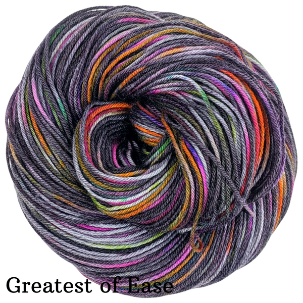 Knitcircus Yarns: Rainbow in the Dark Speckled Handpaint Skeins, dyed to order yarn