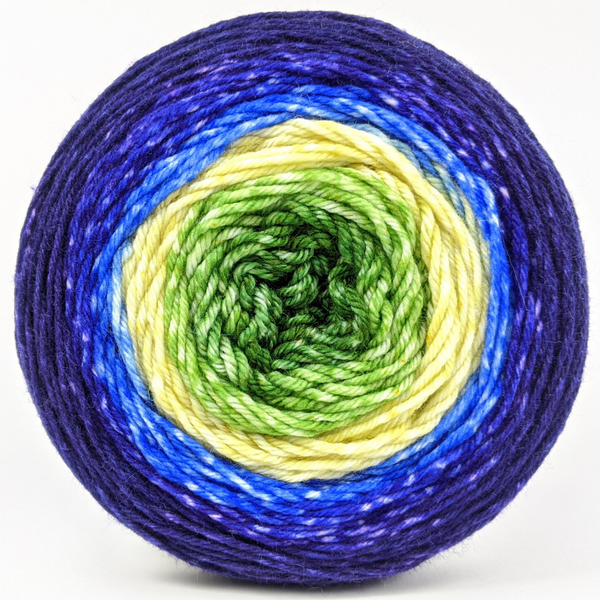 Knitcircus Yarns: Forget Me Knot 100g Panoramic Gradient, Greatest of Ease, ready to ship yarn
