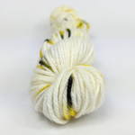 Knitcircus Yarns: Flight of the Bumblebee 50g Speckled Handpaint skein, Ringmaster, ready to ship yarn