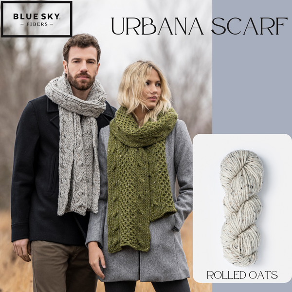 Urbana Scarf Yarn Pack, pattern not included, ready to ship
