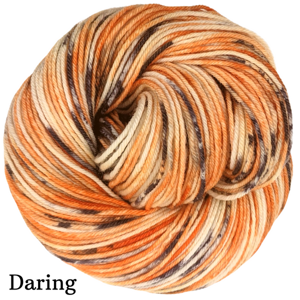 Knitcircus Yarns: Trick or Treat Speckled Skeins, ready to ship yarn