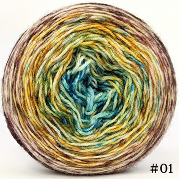 Knitcircus Yarns: The Bee's Knees 100g Impressionist Gradient, Breathtaking BFL, choose your cake, ready to ship yarn