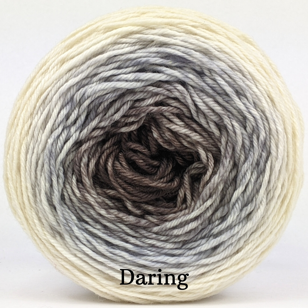 Knitcircus Yarns: Fowl Play Panoramic Gradient, dyed to order yarn