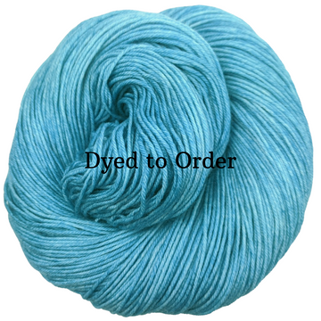 Knitcircus Yarns: Blue Agave Kettle-Dyed Semi-Solid skeins, dyed to order yarn