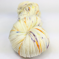 Knitcircus Yarns: Busy Bee 100g Speckled Handpaint skein, Trampoline, ready to ship yarn