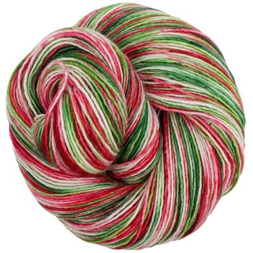 Knitcircus Yarns: Naughty or Nice 100g Speckled Handpaint skein, Spectacular, ready to ship yarn
