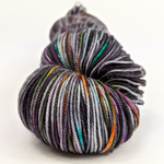 Knitcircus Yarns: Rainbow in the Dark 100g Speckled Handpaint skein, Trampoline, ready to ship yarn