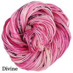 Knitcircus Yarns: Tickled Pink Speckled Skeins, dyed to order yarn
