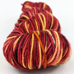 Knitcircus Yarns: Flameo Hotman 100g Speckled Handpaint skein, Divine, ready to ship yarn