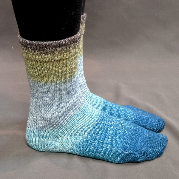 Knitcircus Yarns: Thanks For All The Fish Panoramic Gradient Matching Socks Set, dyed to order yarn