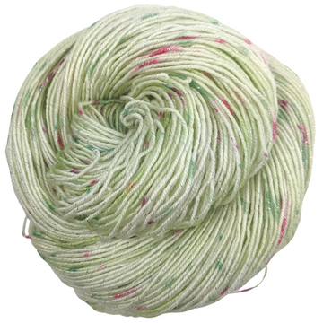 Knitcircus Yarns: Sleigh Ride 100g Speckled Handpaint skein, Sparkle, ready to ship yarn