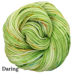 Knitcircus Yarns: In the Limelight Speckled Handpaint Skeins, dyed to order yarn