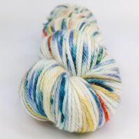 Knitcircus Yarns: Bird of Paradise 100g Speckled Handpaint skein, Ringmaster, ready to ship yarn