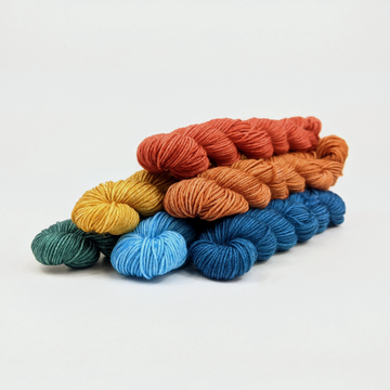 Knitcircus Yarns: Pacific Coast Highway Skein Bundle, various bases and sizes, dyed to order