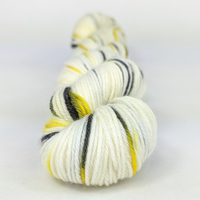 Knitcircus Yarns: Flight of the Bumblebee 50g Speckled Handpaint skein, Greatest of Ease, ready to ship yarn