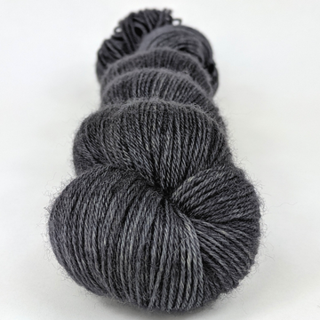 Knitcircus Yarns: Fade to Black 100g Kettle-Dyed Semi-Solid skein, Breathtaking BFL, ready to ship yarn