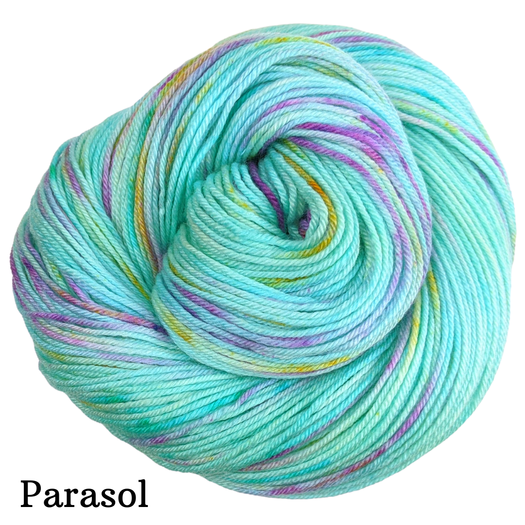 Knitcircus Yarns: We Scare Because We Care Speckled Handpaint Skeins