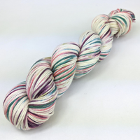 Knitcircus Yarns: Sugar Plum Fairy 100g Speckled Handpaint skein, Parasol, ready to ship yarn