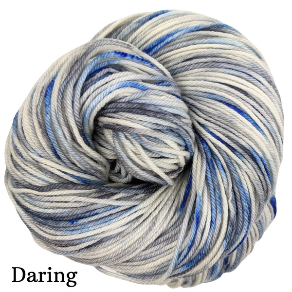 Knitcircus Yarns: Fishing in Quebec Speckled Handpaint Skeins, dyed to order yarn