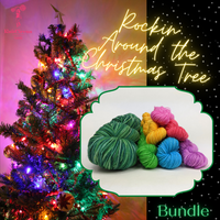 Knitcircus Yarns: Rockin' Around the Christmas Tree Skein Bundle, dyed to order