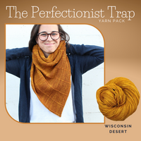 The Perfectionist Trap Shawl Yarn Pack, pattern not included, dyed to order