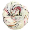 Knitcircus Yarns: Cute as a Bug Speckled Handpaint Skeins, dyed to order yarn