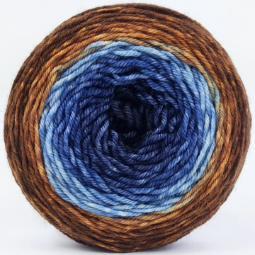 Knitcircus Yarns: In a Nutshell 100g Panoramic Gradient, Daring, ready to ship yarn