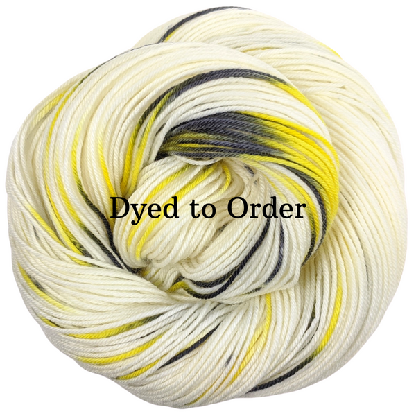 Knitcircus Yarns: Flight of the Bumblebee Speckled Handpaint Skeins, dyed to order yarn
