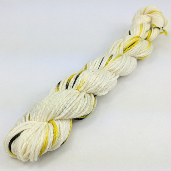 Knitcircus Yarns: Flight of the Bumblebee 50g Speckled Handpaint skein, Ringmaster, ready to ship yarn