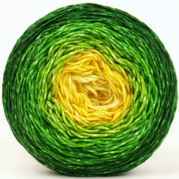 Knitcircus Yarns: My Cabbages! 100g Panoramic Gradient, Greatest of Ease, ready to ship yarn
