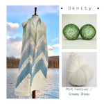 Uknity Scarf Yarn Pack, pattern not included, ready to ship