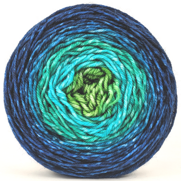 Knitcircus Yarns: Dive Right In 100g Panoramic Gradient, Divine, ready to ship yarn