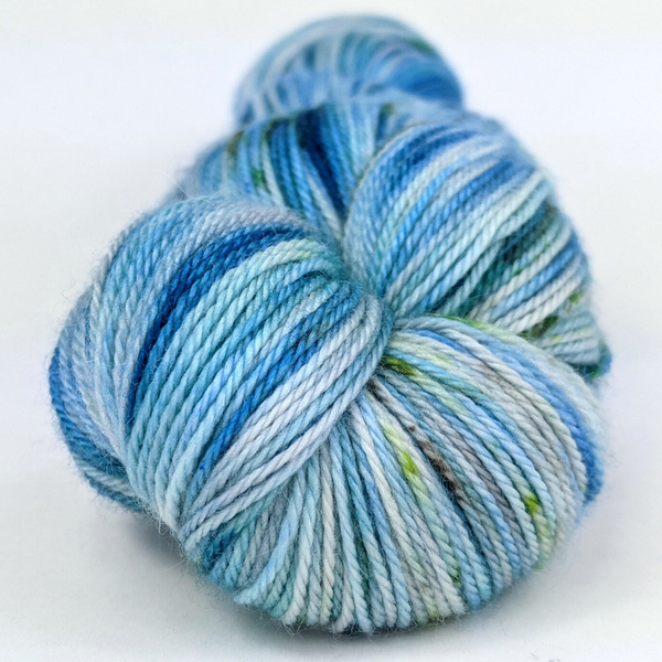 Knitcircus Yarns: Cliffs of Moher 100g Speckled Handpaint skein, Opulence, ready to ship yarn