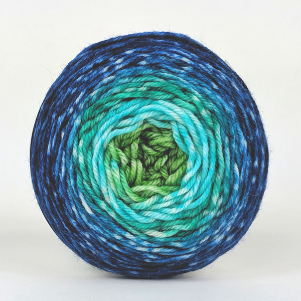 Knitcircus Yarns: Dive Right In 50g Panoramic Gradient, Greatest of Ease, ready to ship yarn