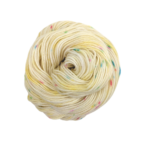 Knitcircus Yarns: Make Believe 50g Speckled Handpaint skein, Daring, ready to ship yarn