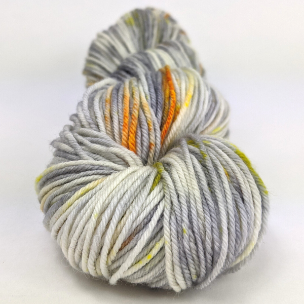 Knitcircus Yarns: Cockatiel Hour 100g Speckled Handpaint skein, Divine, ready to ship yarn