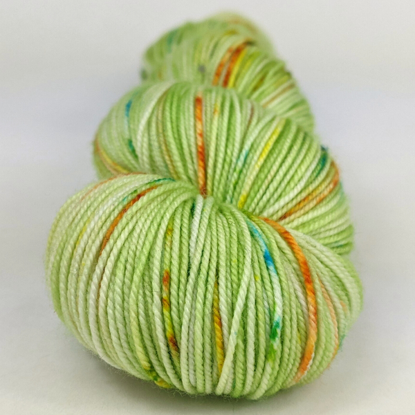 Knitcircus Yarns: In the Limelight 100g Speckled Handpaint skein, Trampoline, ready to ship yarn